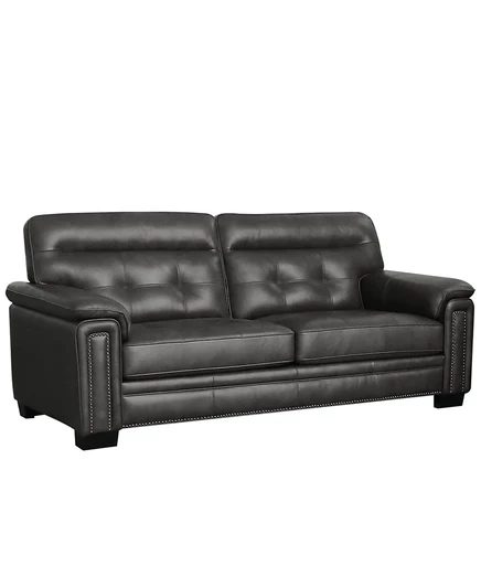 Диван Abbyson Living Harrison 221 см, кожаный, серый