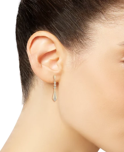 Колье и серьги Wrapped In Love Diamond Flare 18″, желтое золото