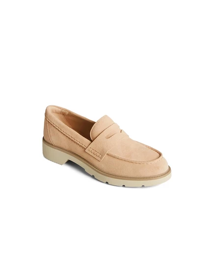Женские мокасины Sperry Wells коричнево-бежевого цвета