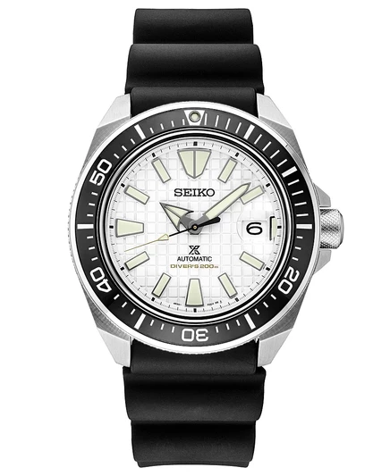 Мужские автоматические часы Prospex Seiko с черным силиконовым ремешком 44 мм