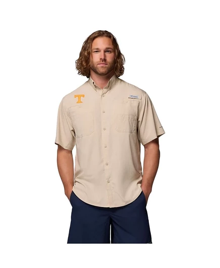 Мужская рубашка Columbia Tennessee Volunteers Tamiami, бежевая