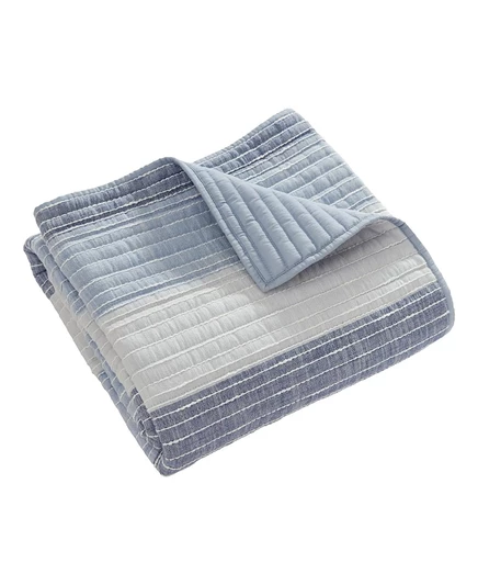 Текстурированный стеганый плед Levtex Home с песочными полосками, 50
