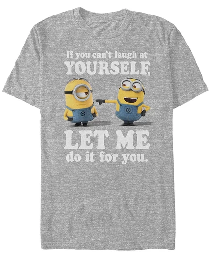 Мужская футболка Fifth Sun Minions Laugh At Yourself, серая