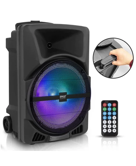 Портативная колонка Pyle Bluetooth 800 Вт, черная