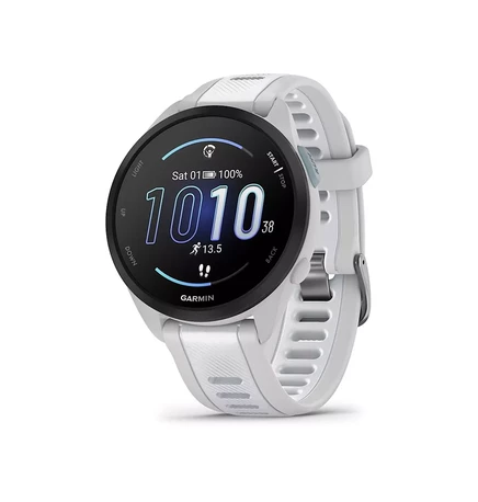  Умные GPS-часы Forerunner 165 Music для бега и фитнеса mist gray/whitestone