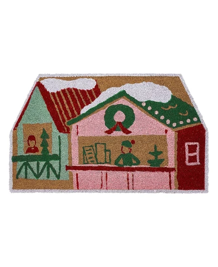 Придверный коврик Hallmark House из кокосового волокна 46×76 см, разноцветный