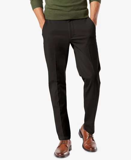 Мужские брюки Dockers Workday Smart 360 Flex узкого кроя, черные
