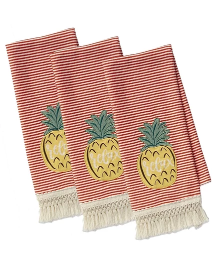 Полотенца Design Imports Island, 3 шт., многоцветные