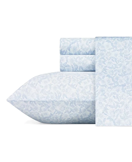 Комплект простыней Laura Ashley Twin, сатин, цветочный