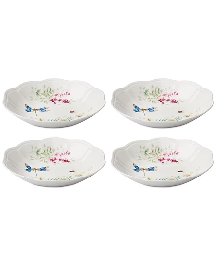 Набор тарелок для пасты lenox butterfly meadow, 4 шт