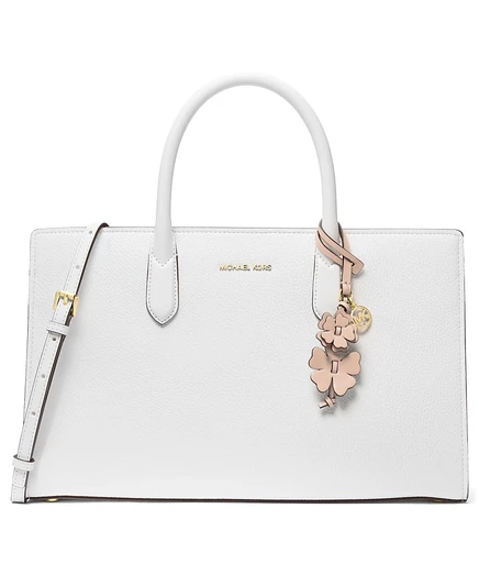 Сумка-ранец MICHAEL Michael Kors Scarlett Medium East West белого цвета