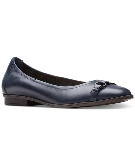  Женские балетки на ремешках с кольцом Lyrical Sky navy leath
