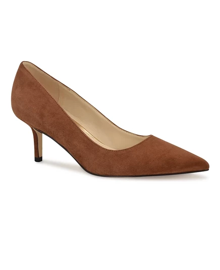 Женские туфли Nine West Arlene на мини-каблуке, коньячная замша