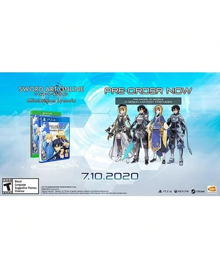 Видеоигра Sword Art Online: Alicization Lycoris для PS4