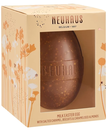 Шоколадное яйцо Neuhaus молочное ассорти, белая коробка