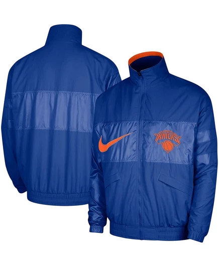 Мужская куртка Nike Courtside Versus Knicks, синяя