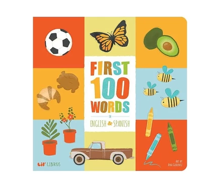 Книга First 100 Words in English and Spanish — Ana Godinez