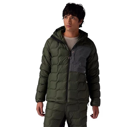 Мужской пуховик Backcountry Waas ALLIED с капюшоном, зеленый