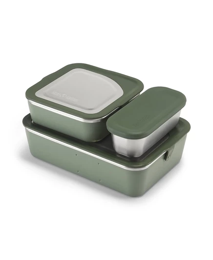 Klean Kanteen из нержавеющей стали, 55 унций Набор для семейного питания, синий