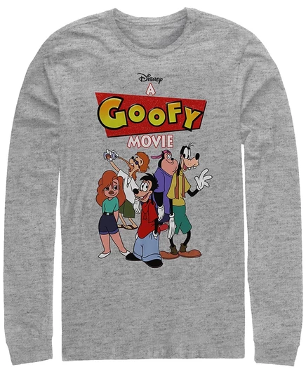 Мужская футболка Fifth Sun A Goofy Movie, с длинным рукавом, серая