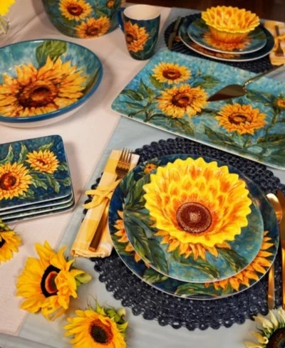Столовая посуда Certified International Golden Sunflowers