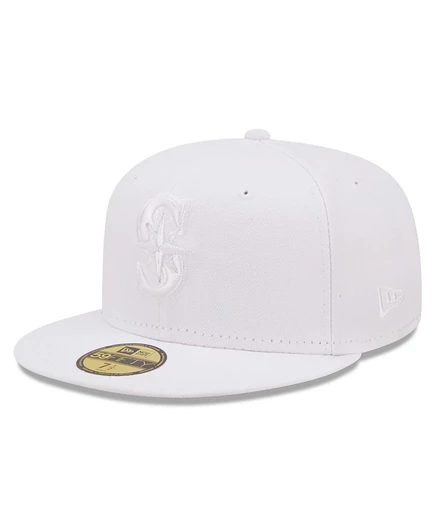 Мужская бейсболка New Era 59FIFTY Seattle Mariners, белая