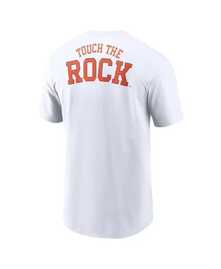 Мужская белая футболка Nike Clemson Tigers Blitz 2-хитовая white