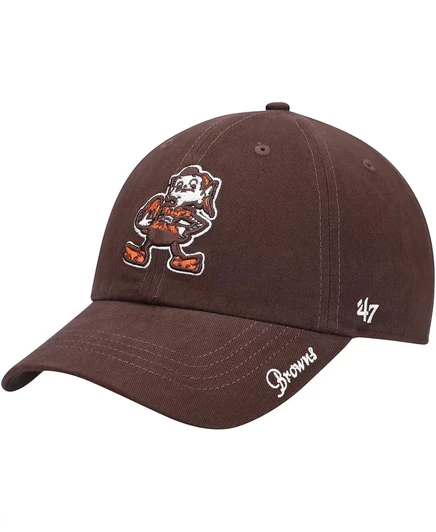 Женская коричневая шляпа Cleveland Browns Miata Clean Up Legacy 47-го года выпуска, регулируемая по длине brown