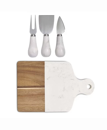 Доска HIC Kitchen Maison du Fromage с ножами, многоцветная
