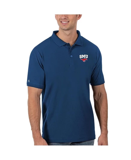 Мужское поло Antigua SMU Mustangs Legacy, синее