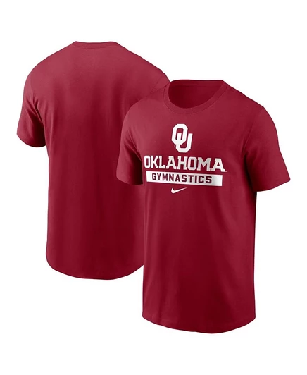 Мужская футболка Nike Oklahoma Sooners Gymnastics, красная