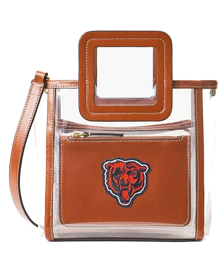 Женская прозрачная мини-сумка Shirley от Staud Chicago Bears оранжевого цвета