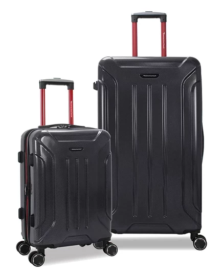 Набор чемоданов American Green Travel Optimus, 2 шт., черный