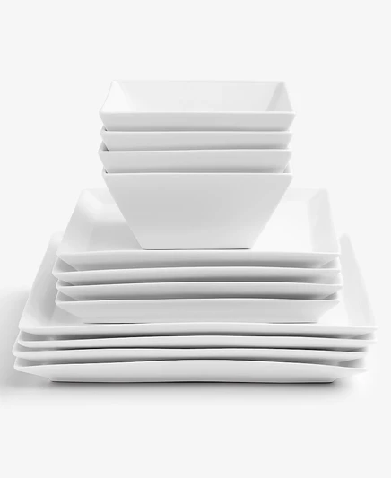 Столовый сервиз The Cellar Whiteware 12 пр. на 4, белый