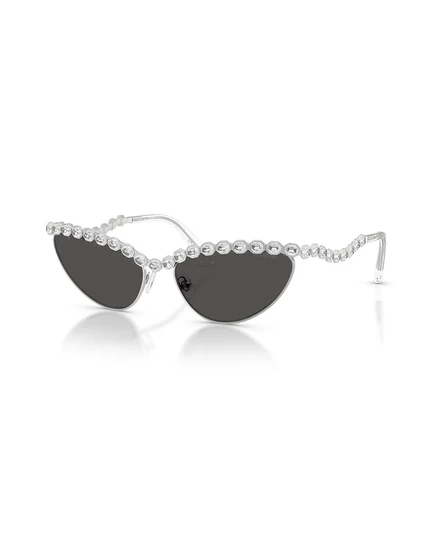 Женские солнцезащитные очки Swarovski SK7030, серебристые