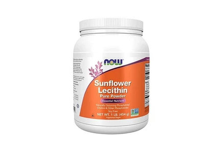 Порошок подсолнечного лецитина NOW Foods, 454 г