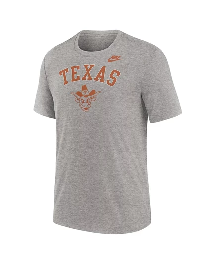 Мужская футболка Nike Heather Gray Texas Longhorns Legacy Arch Tri-Blend от Nike heather gray
