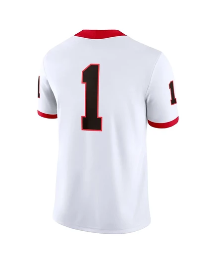 Мужская футболка Nike 1 White Georgia Bulldogs Game Jersey white