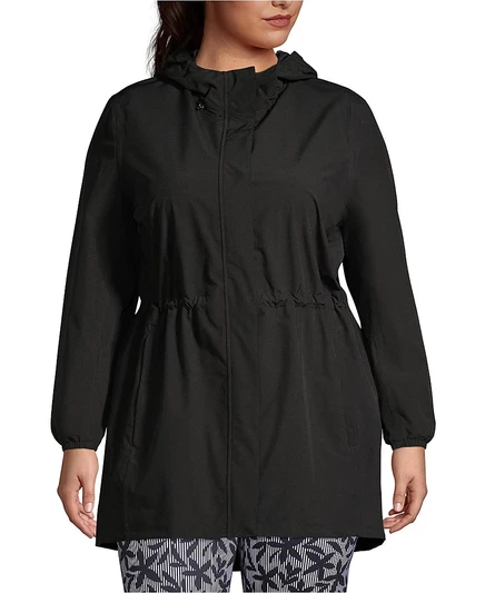 Женский дождевик Lands' End Squall, черный