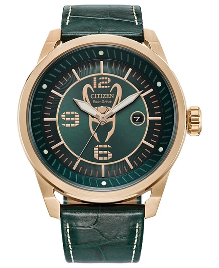 Мужские часы Citizen Eco-Drive Loki 45 мм, зеленый ремешок