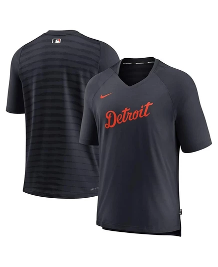 Мужская футболка Nike Detroit Tigers V-образная, синяя