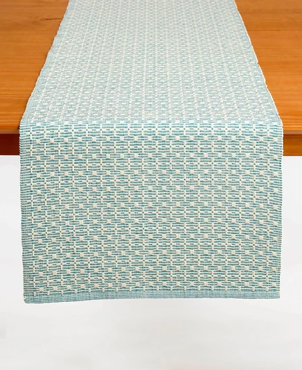 Дорожка Tableau Cross Weave Standard, бирюзовая