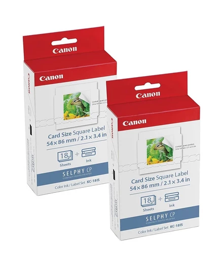 Набор бумаги и чернил Canon KC-18IS, 2 упаковки