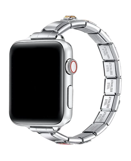 Женский ремешок Posh Tech для Apple Watch, серебристый