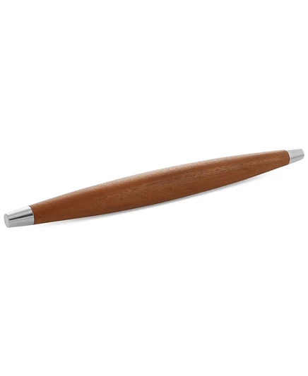 Скалка namb Novo деревянная с серебристыми наконечниками, 20,5″