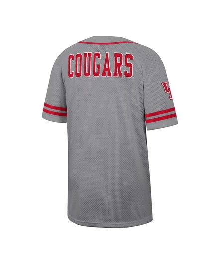 Мужская бейсбольная футболка Colosseum Houston Cougars, серая