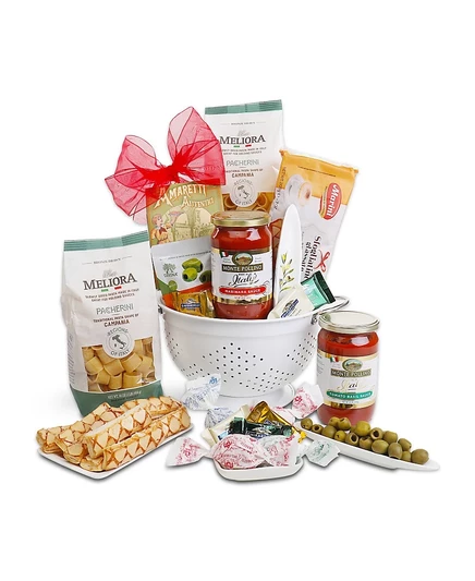 Подарочная корзина Alder Creek Taste of Italy, 7 предметов, белая