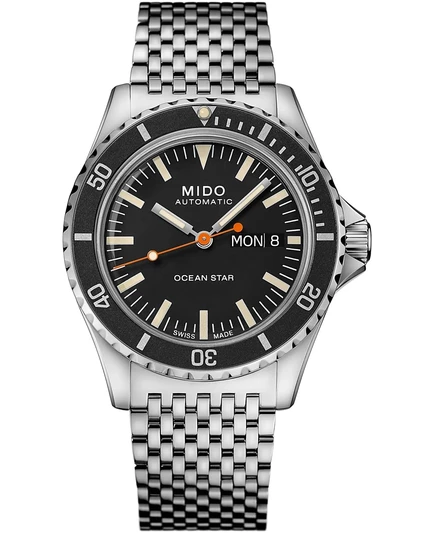 Мужские швейцарские автоматические часы Mido Ocean Star Tribute с 75-летним юбилеем, браслет из нержавеющей стали, 41 мм