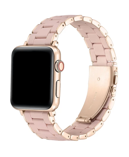 Металлический силиконовый ремешок Orla для Apple Watch light pink