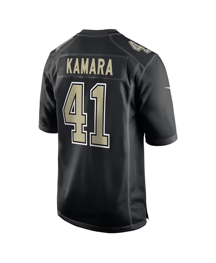 Мужская футболка-джерси Nike Alvin Kamara New Orleans Saints, черная